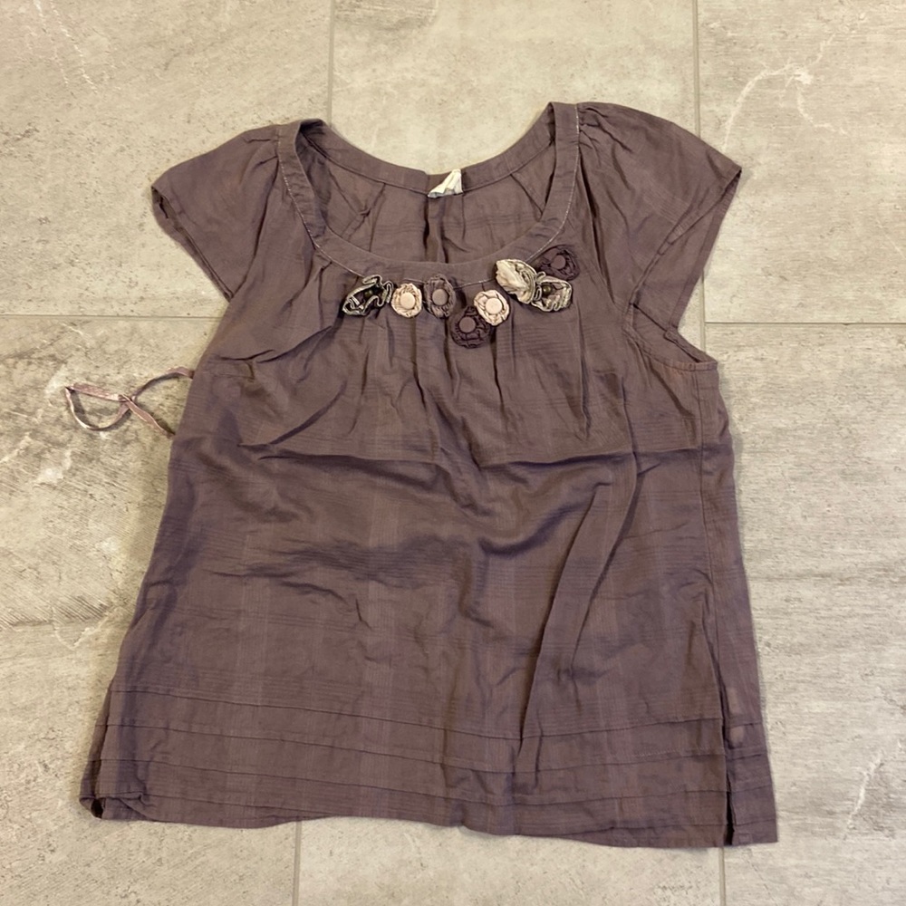 Anthropologie Cap sleeve top